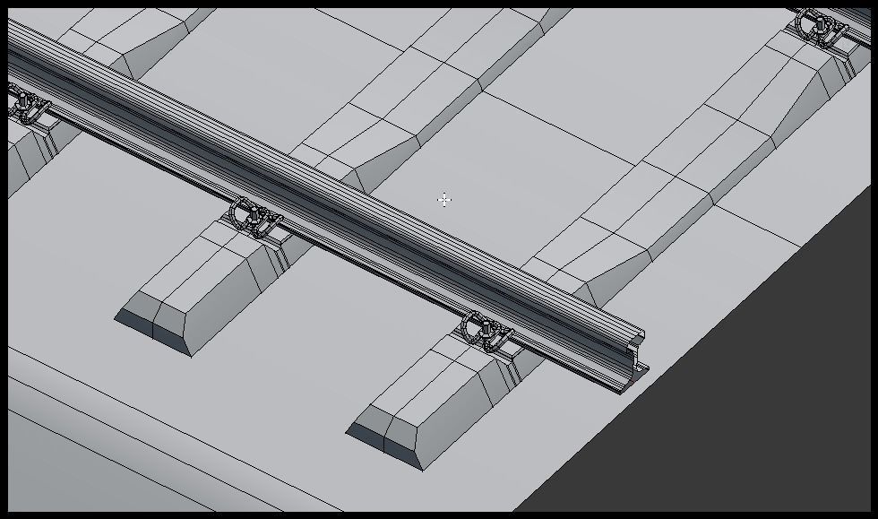 Rail track 3D model_4