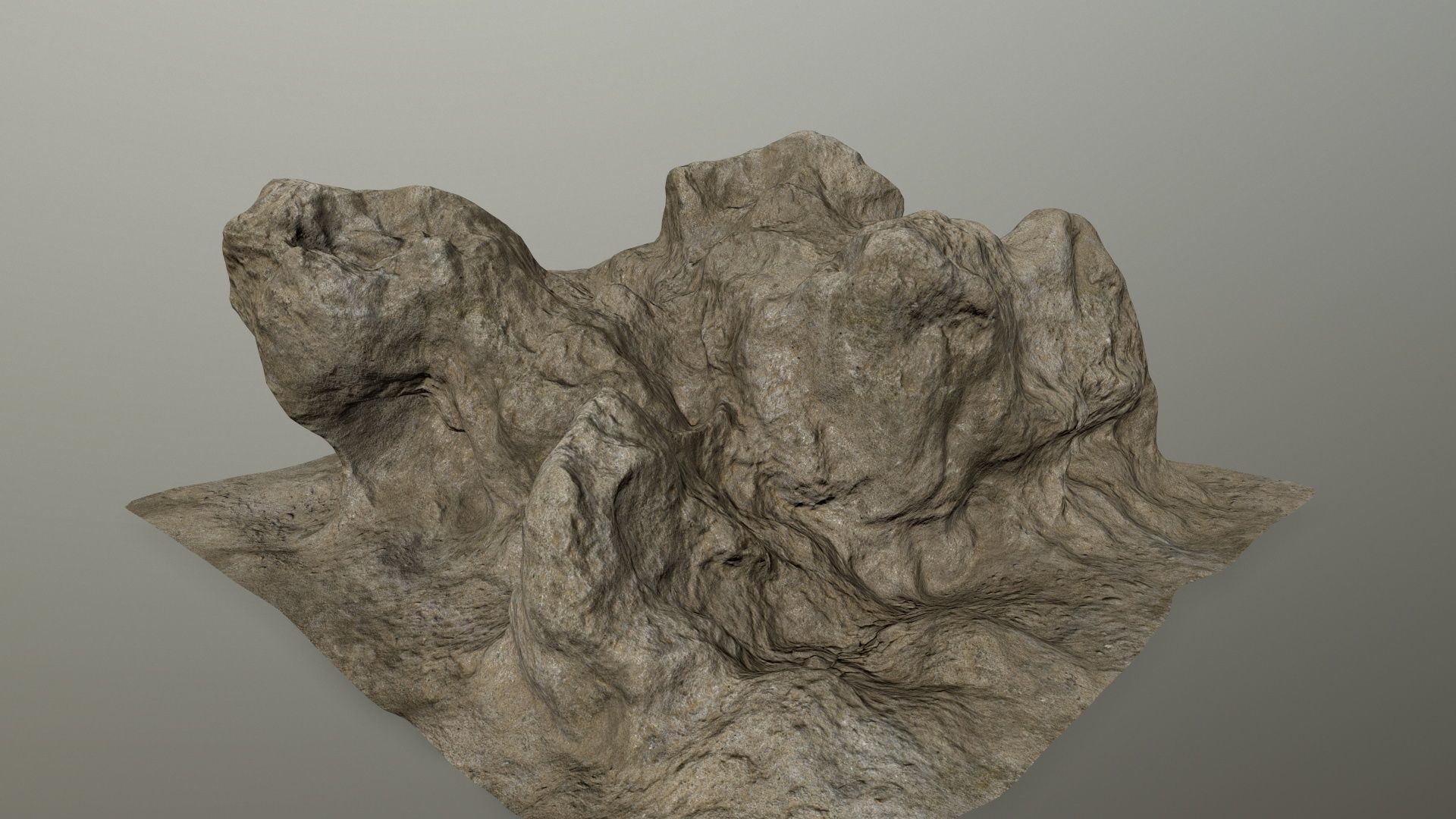 rocks rock Low-poly 3D model_8