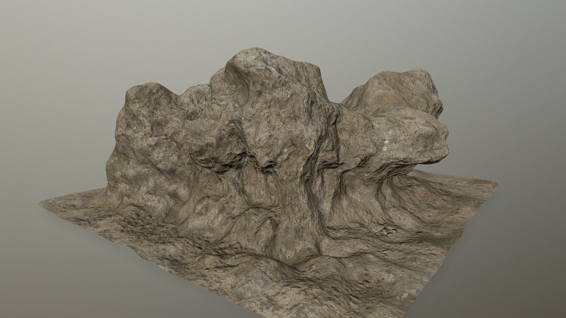 rocks rock Low-poly 3D model_4