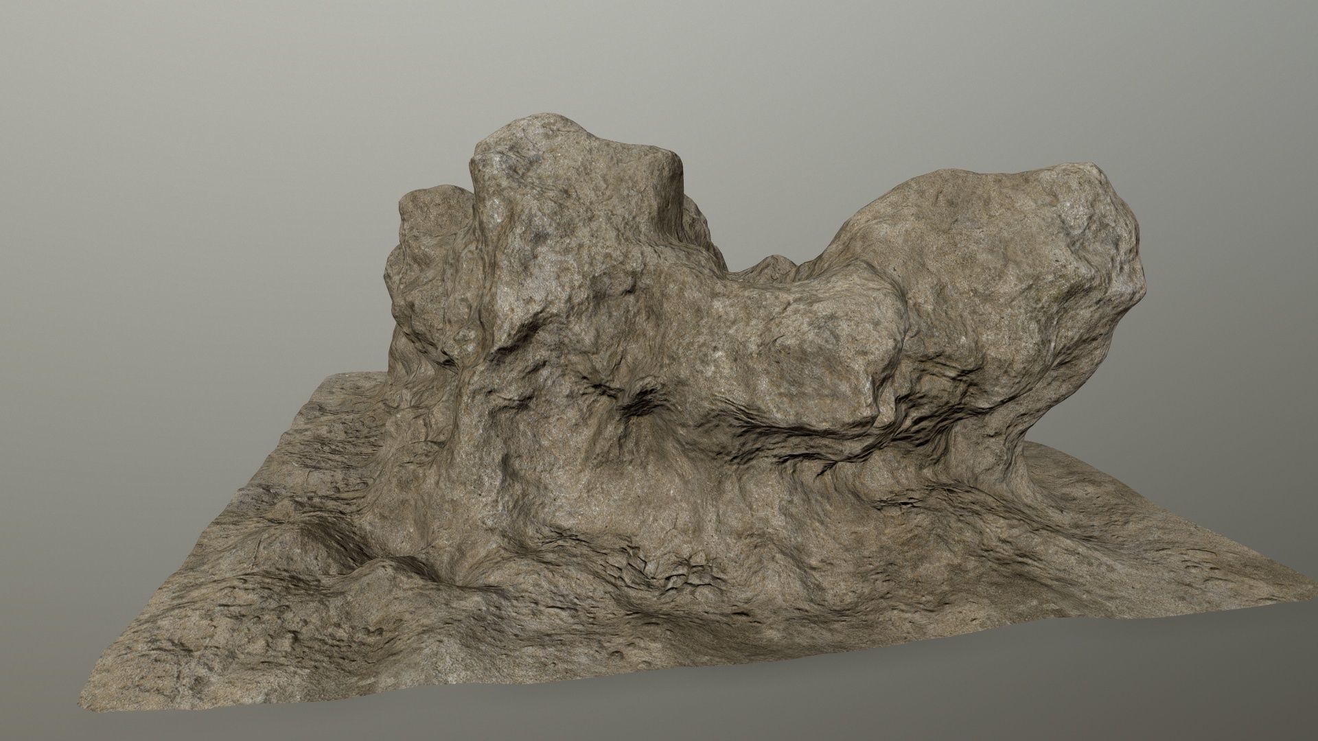 rocks rock Low-poly 3D model_3
