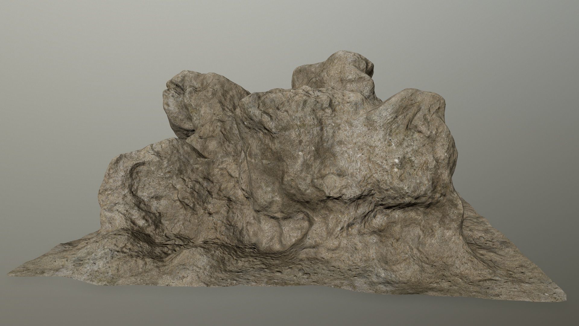 rocks rock Low-poly 3D model_7