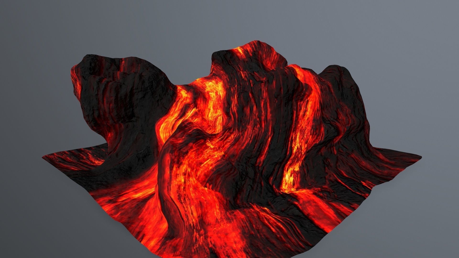 lava rocks Low-poly 3D model_8