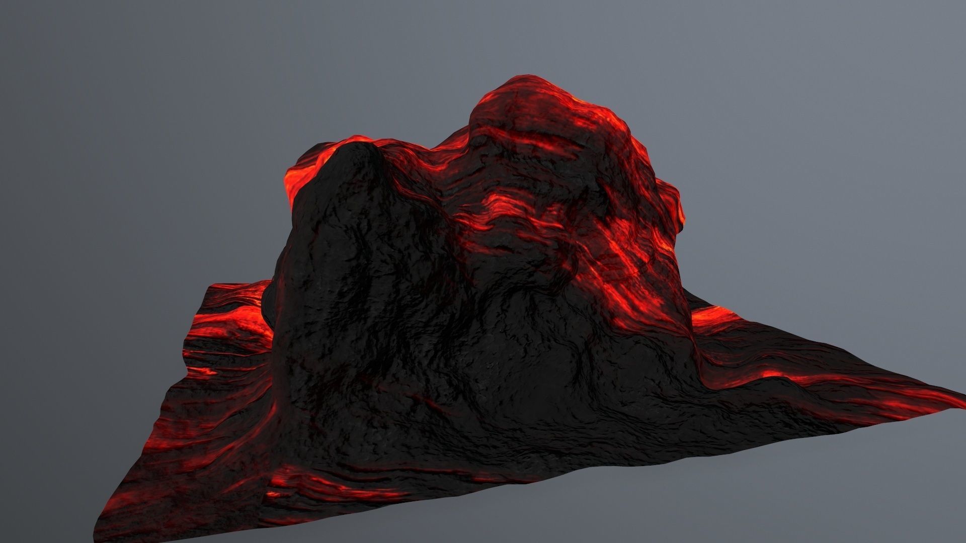 lava rocks Low-poly 3D model_5