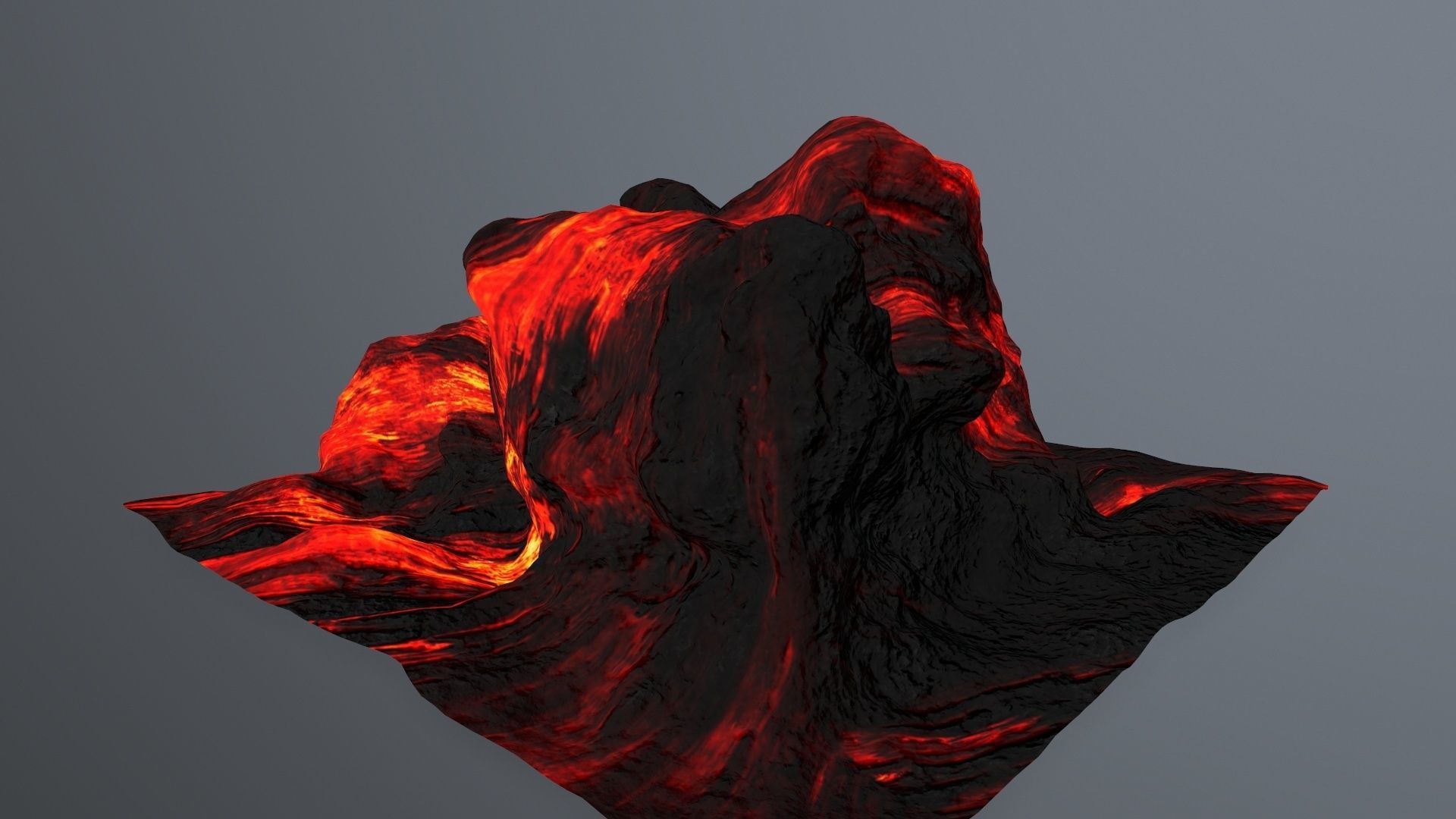lava rocks Low-poly 3D model_6