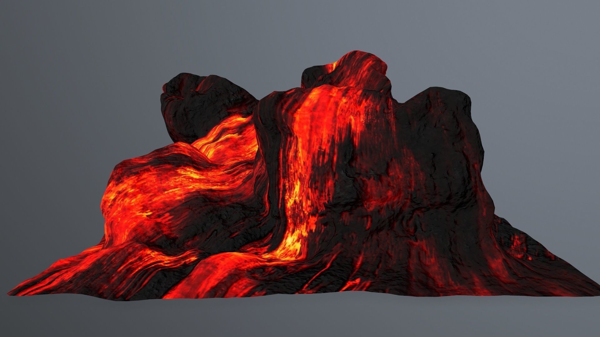 lava rocks Low-poly 3D model_7