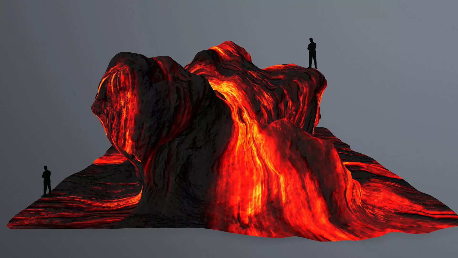 lava rocks Low-poly 3D model_0