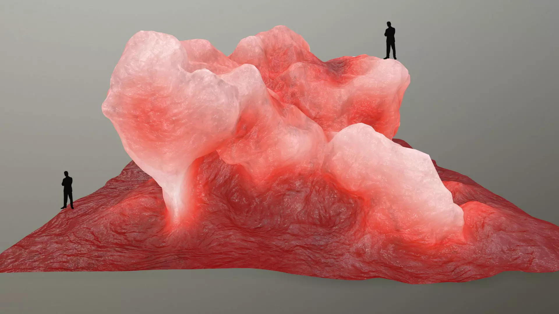 ice rock Low-poly 3D model_0