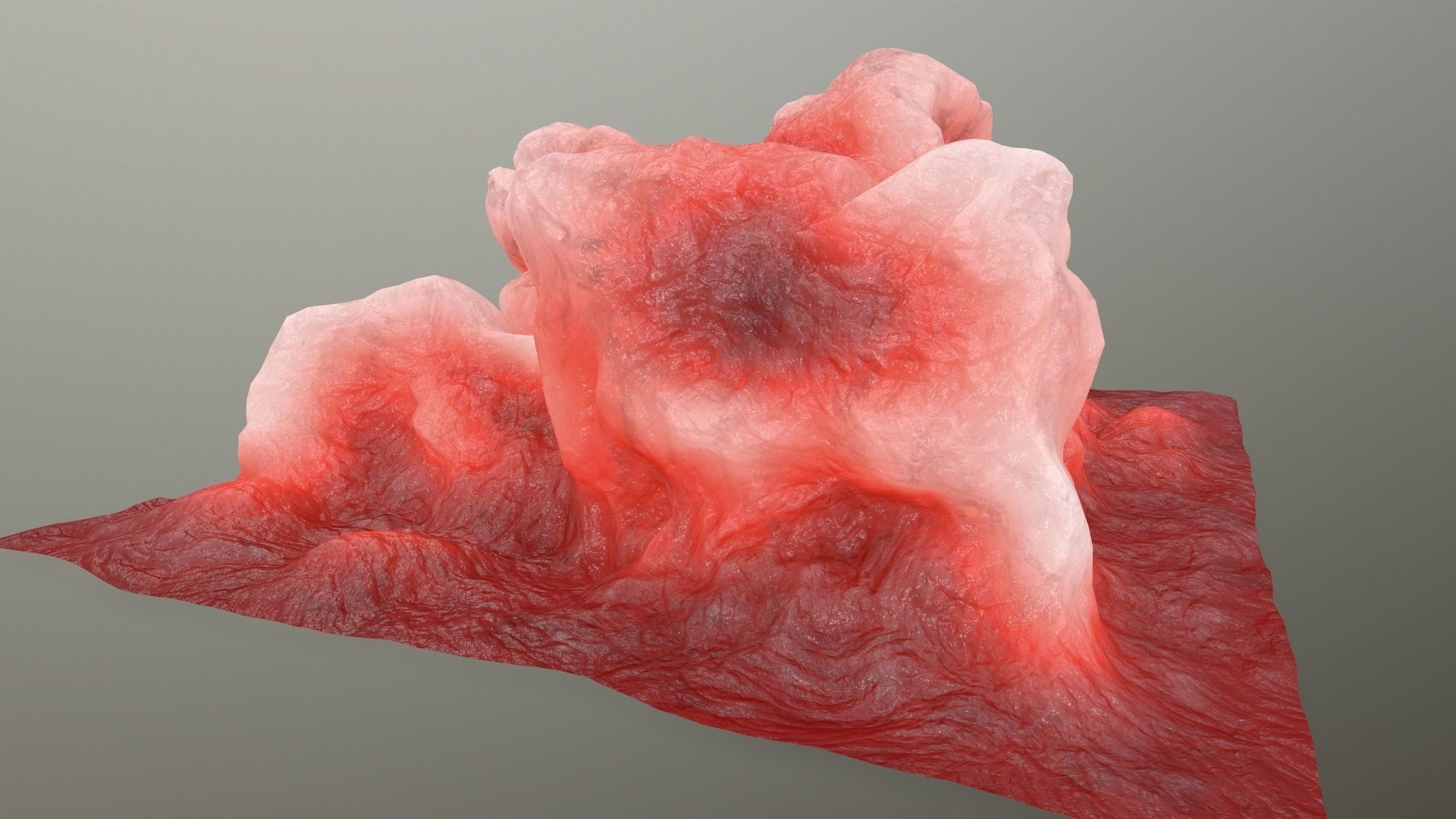 ice rock Low-poly 3D model_6