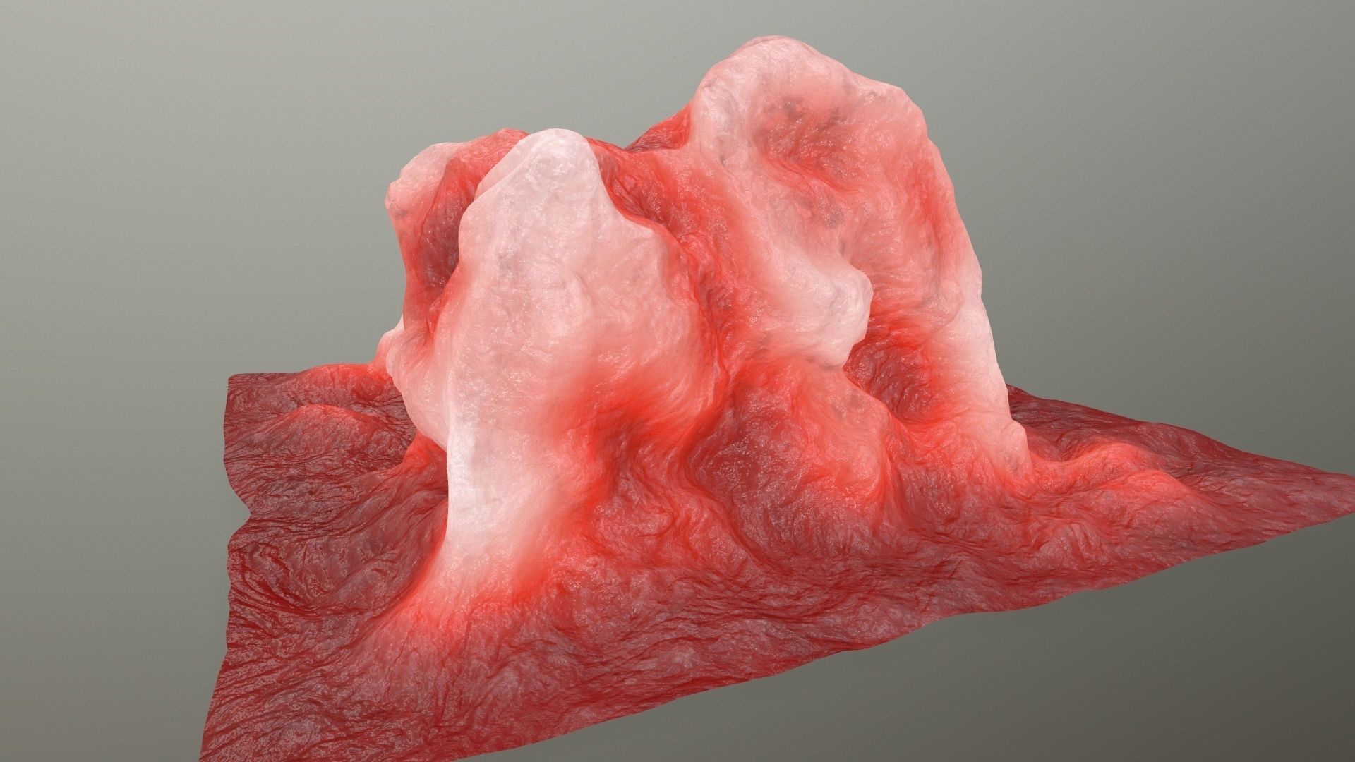 ice rock Low-poly 3D model_5