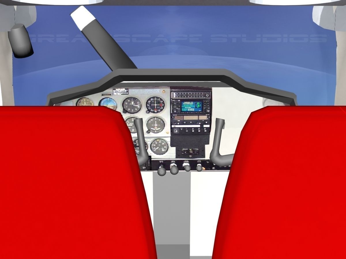 Cessna 182 Skylane Seaplane V14 3D model_11