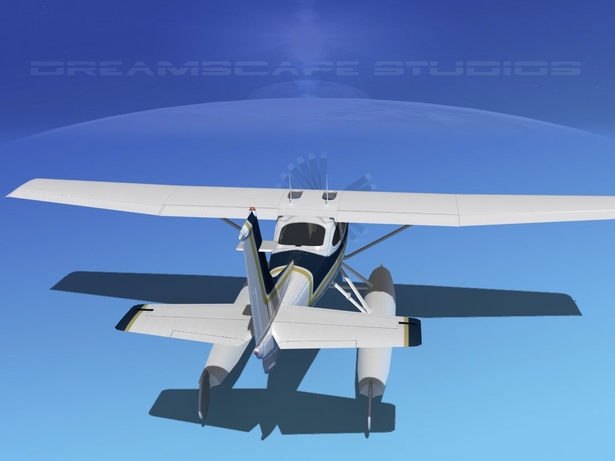 Cessna 182 Skylane Seaplane V14 3D model_6