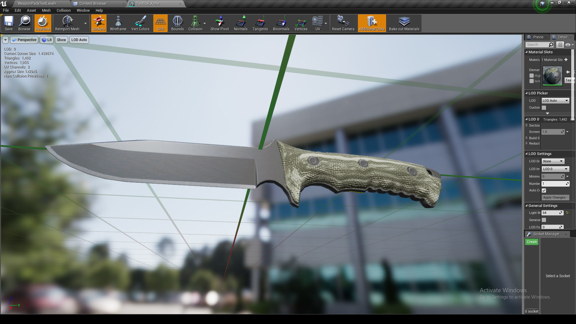 The Arsenal - 6 weapons UE4 pack Low-poly 3D model_33