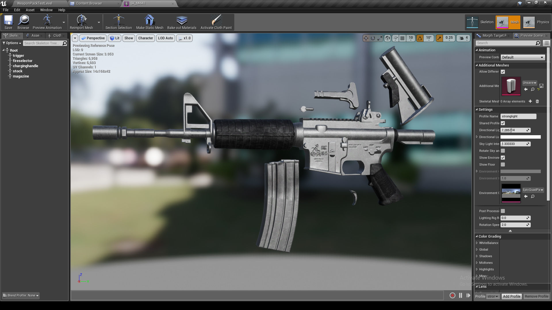The Arsenal - 6 weapons UE4 pack Low-poly 3D model_34