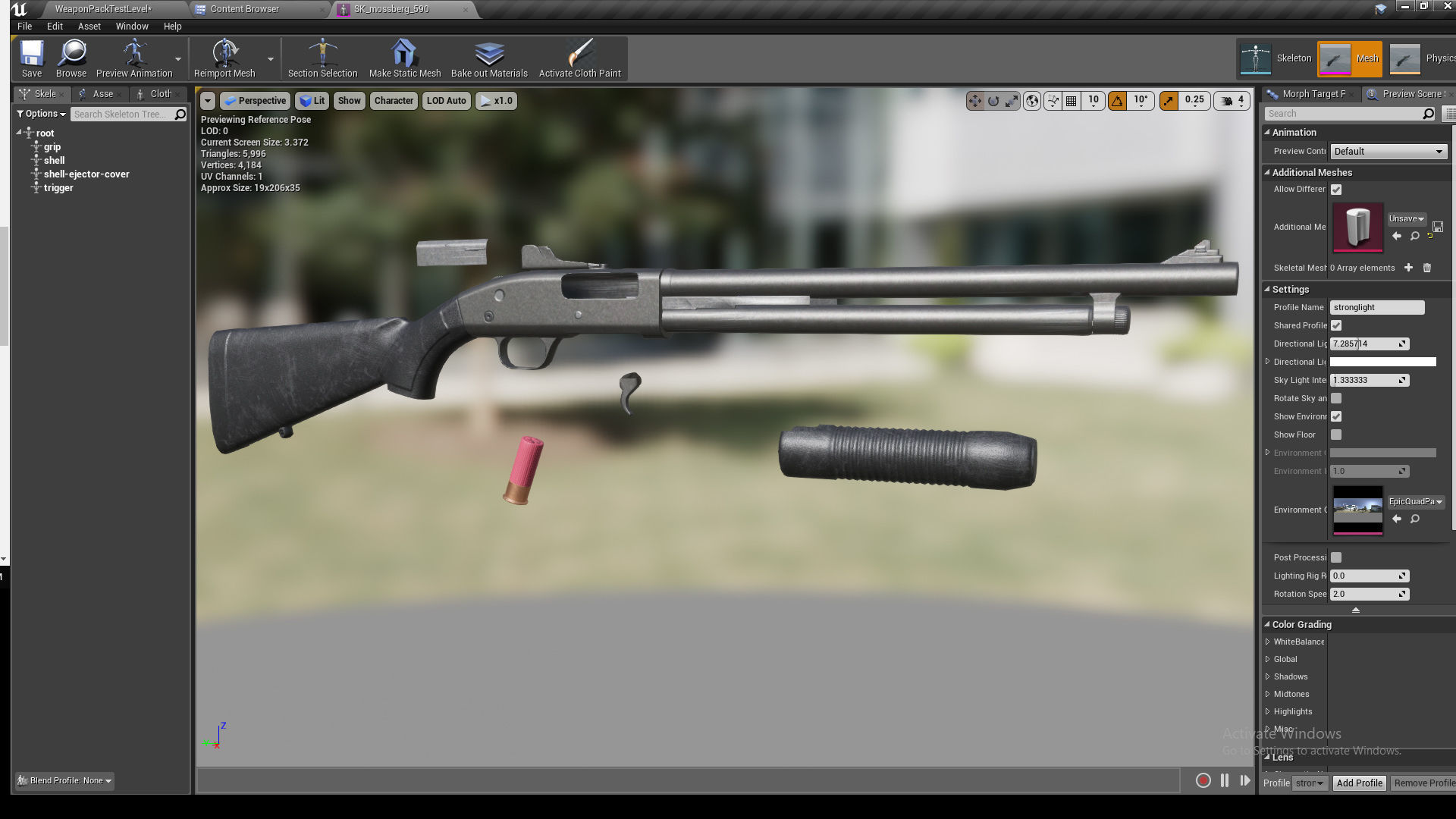 The Arsenal - 6 weapons UE4 pack Low-poly 3D model_30