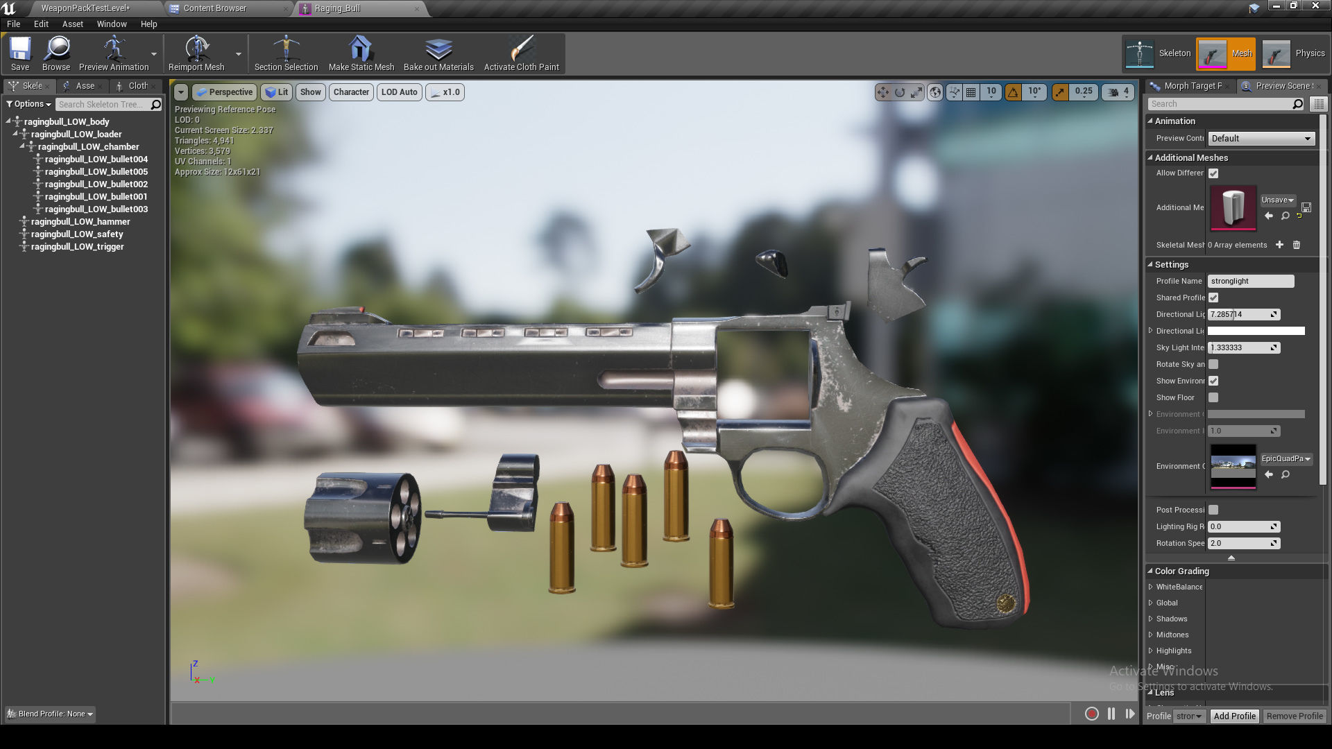 The Arsenal - 6 weapons UE4 pack Low-poly 3D model_5