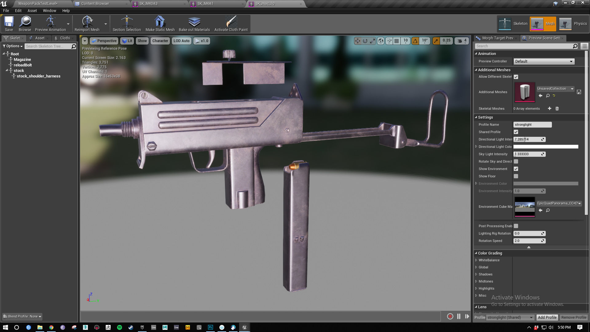 The Arsenal - 6 weapons UE4 pack Low-poly 3D model_28