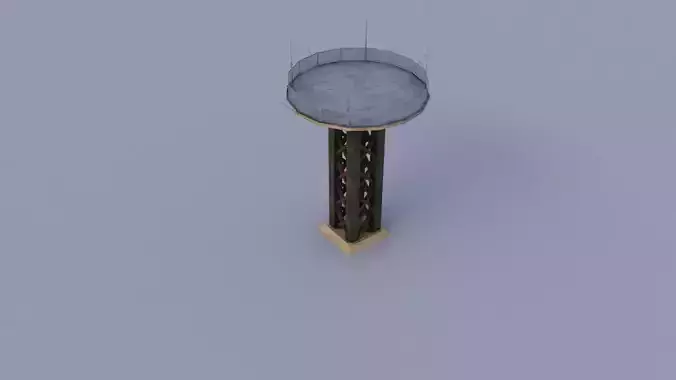 Watchtower 04 Low-poly 3D model