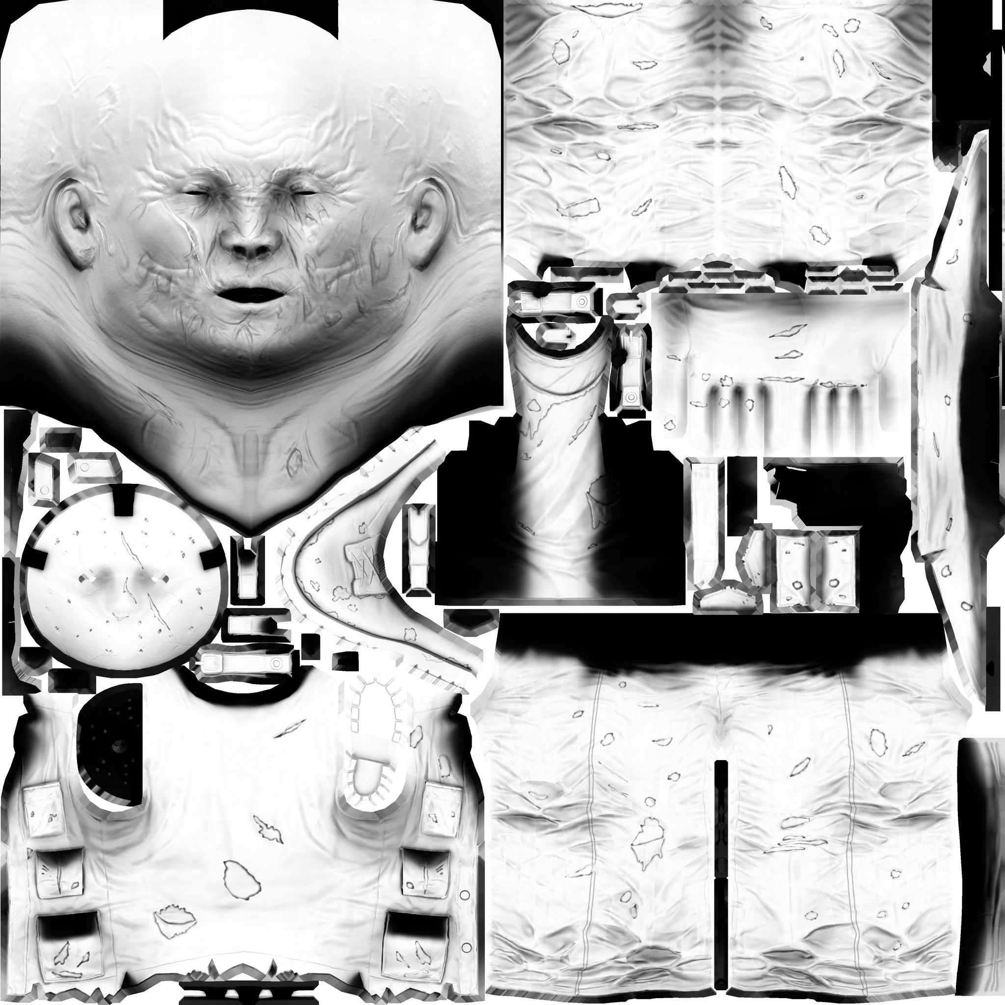 Jason Voorhees 3d Model and Rigged 3D model_11