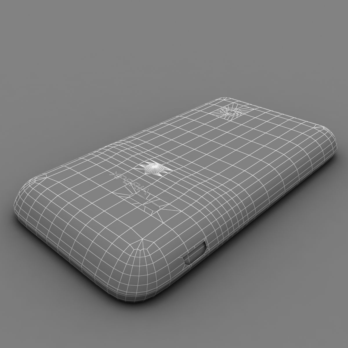Sony Xperia Tipo blue 3D model_13