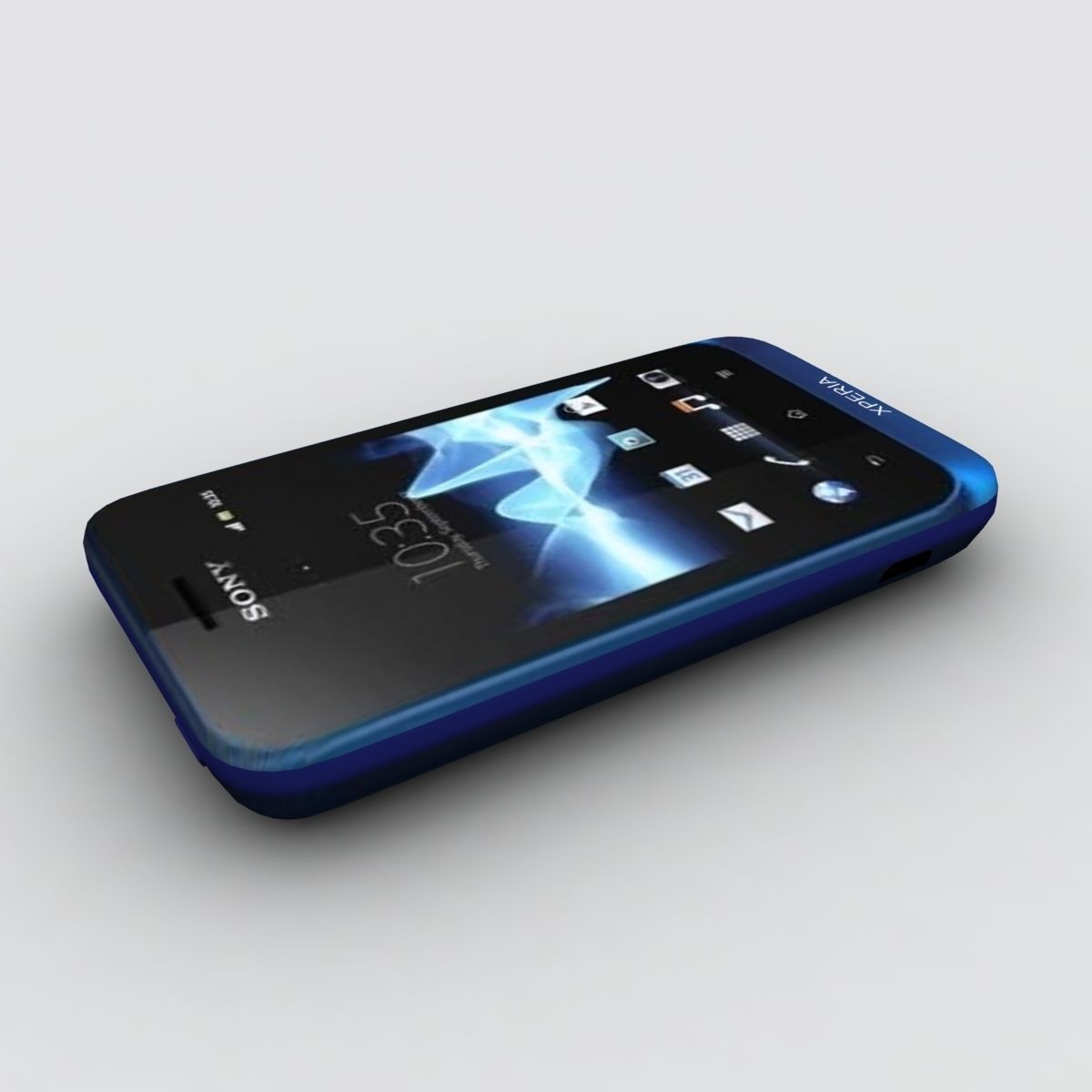 Sony Xperia Tipo blue 3D model_3