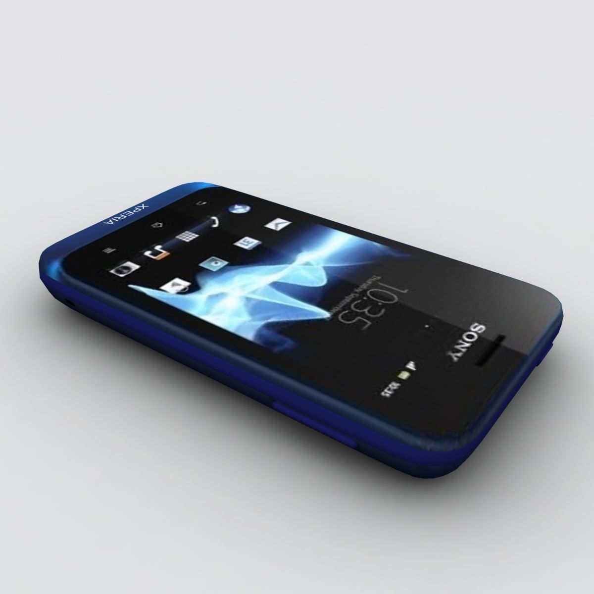Sony Xperia Tipo blue 3D model_1