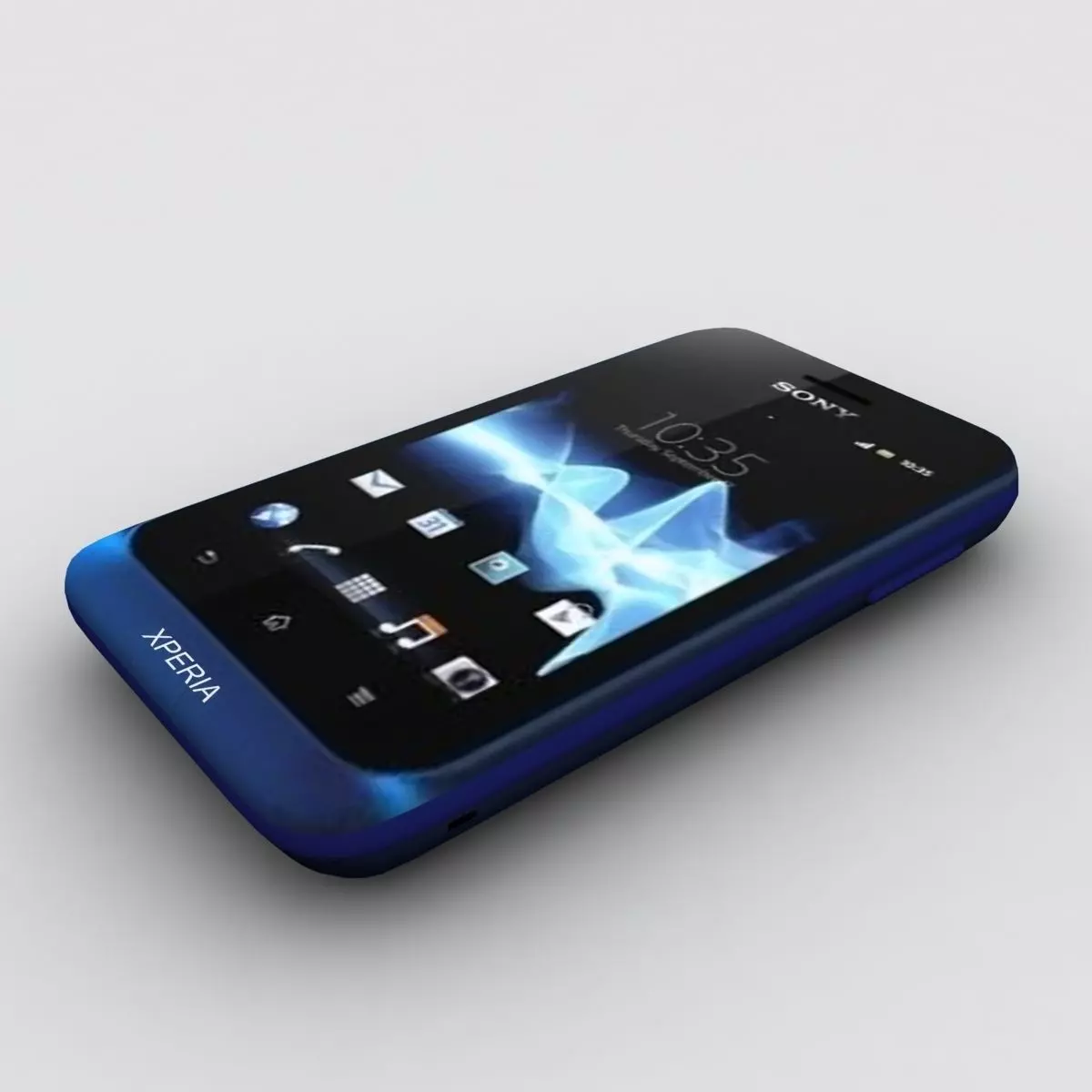 Sony Xperia Tipo blue 3D model_0