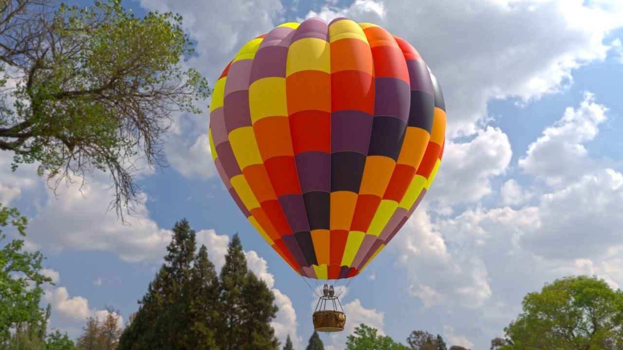 Hot Air Balloon model 3D model_3