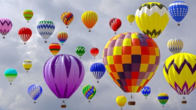 Hot Air Balloon model 3D model