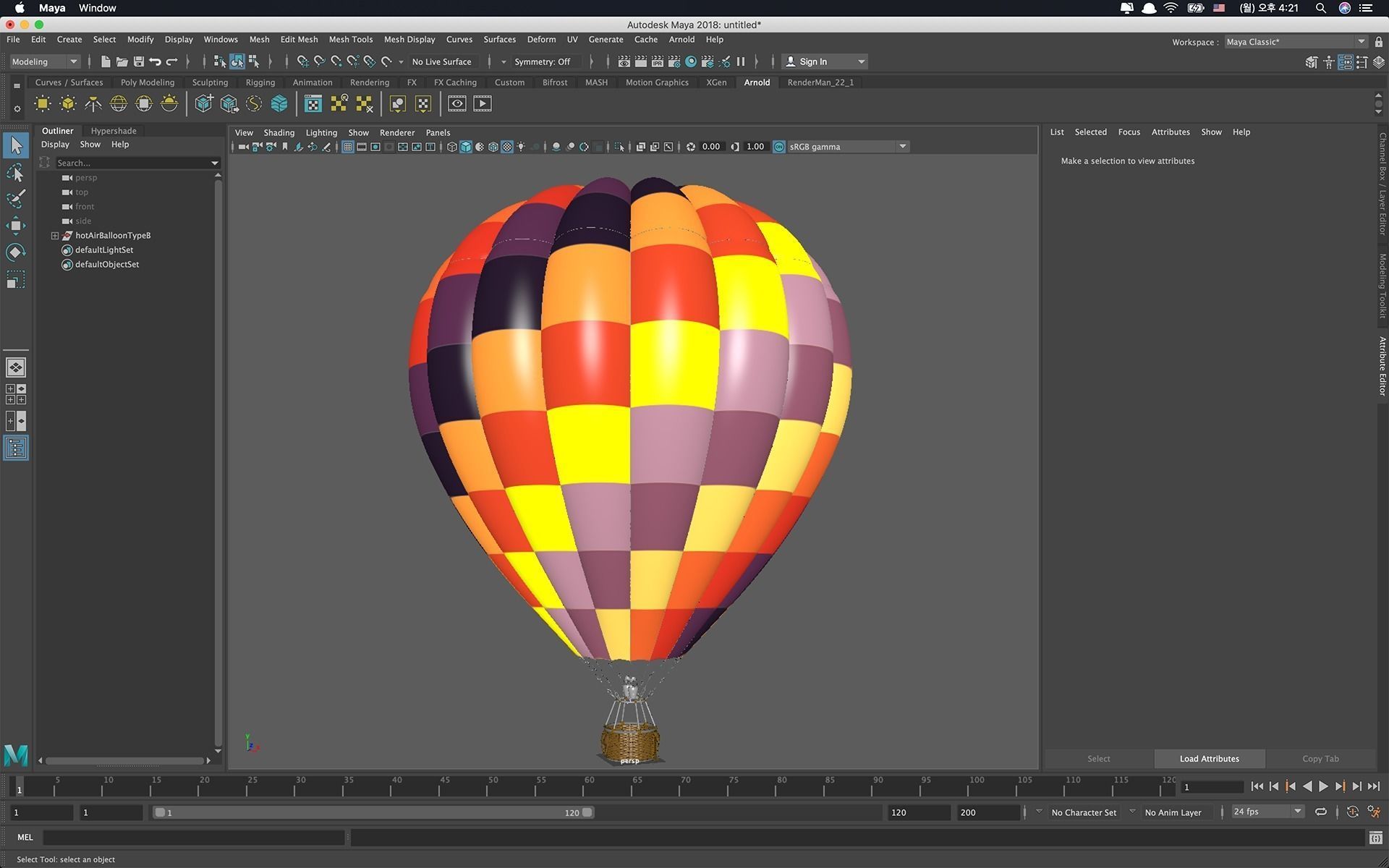 Hot Air Balloon model 3D model_8