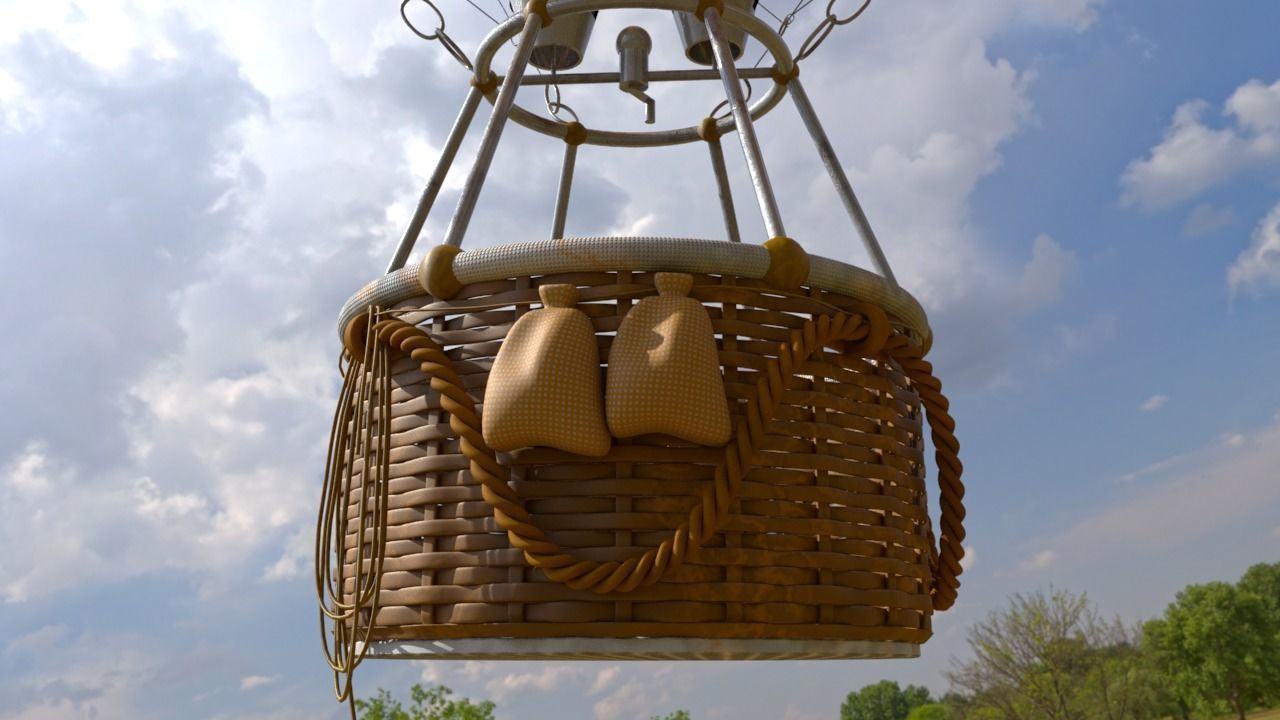 Hot Air Balloon model 3D model_7