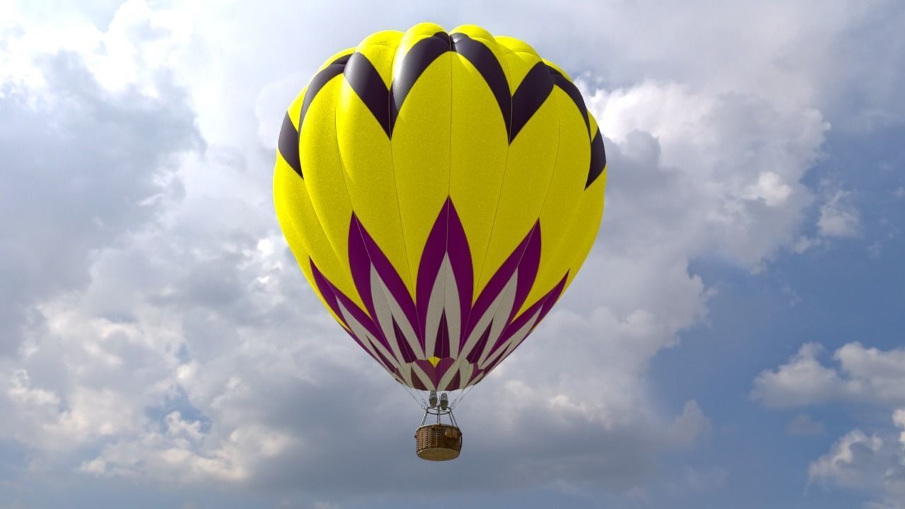 Hot Air Balloon model 3D model_4