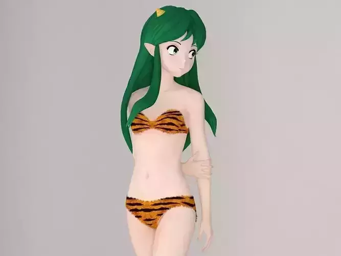 Lum anime girl pose 01