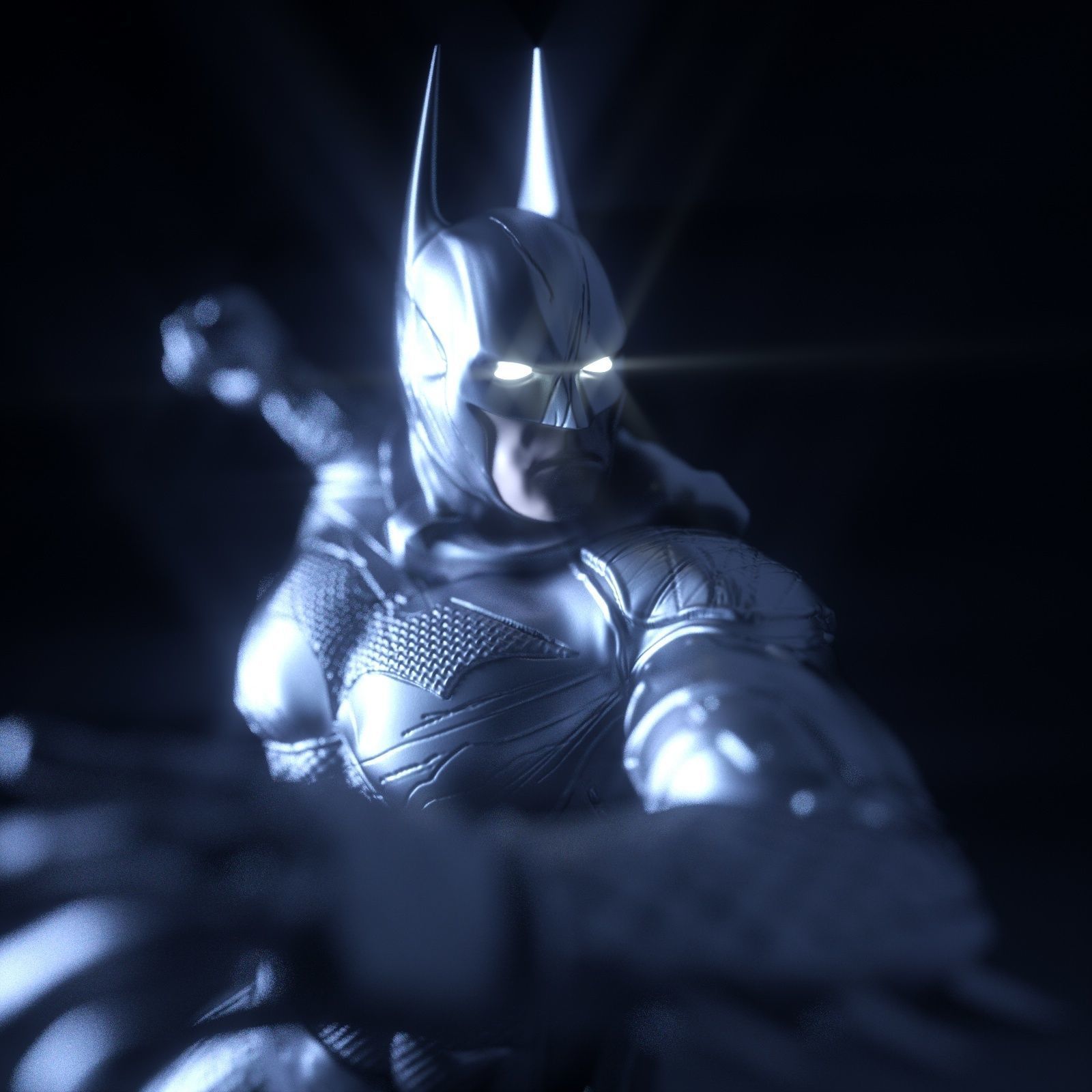 BATMAN Battle Pose 3D print model_30