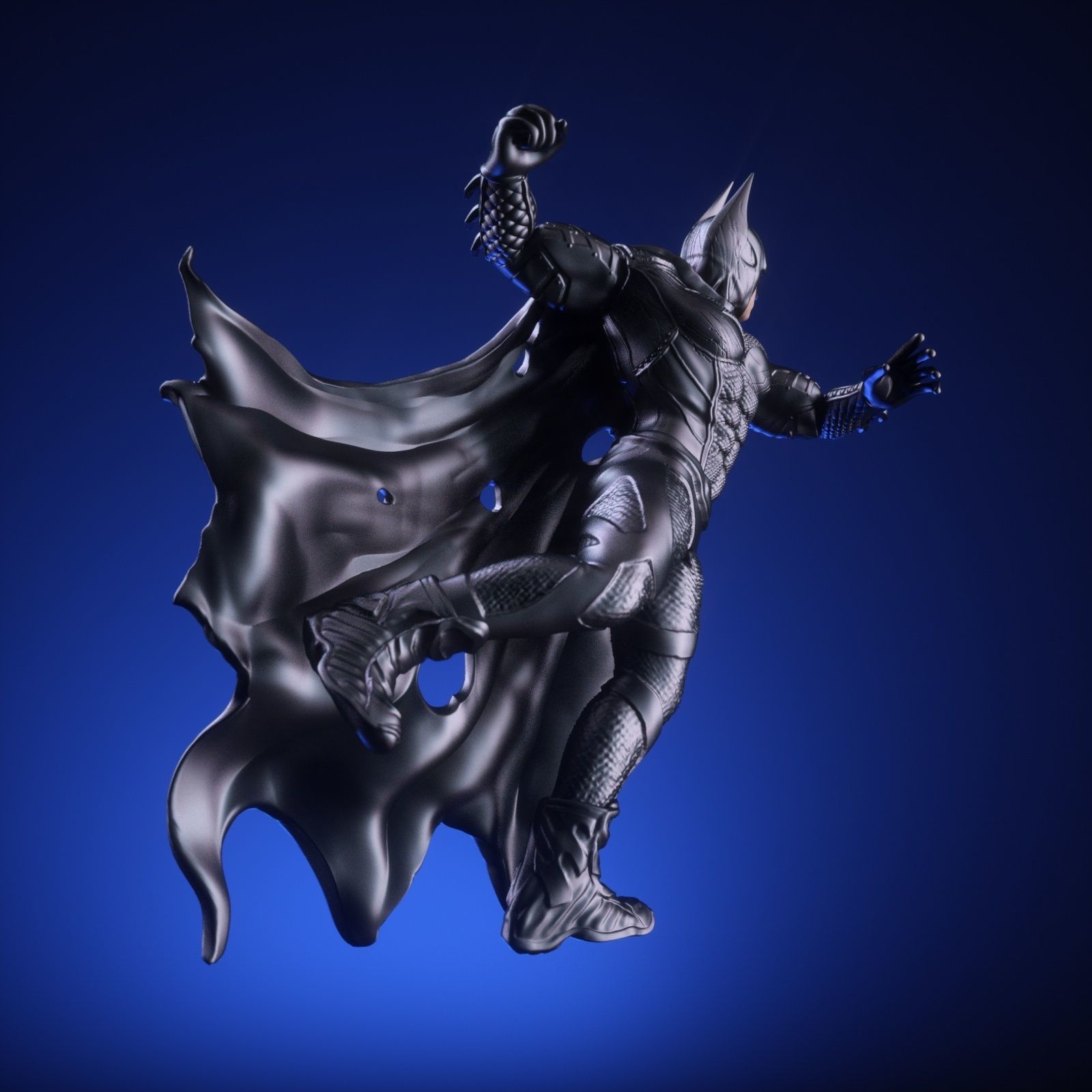 BATMAN Battle Pose 3D print model_25
