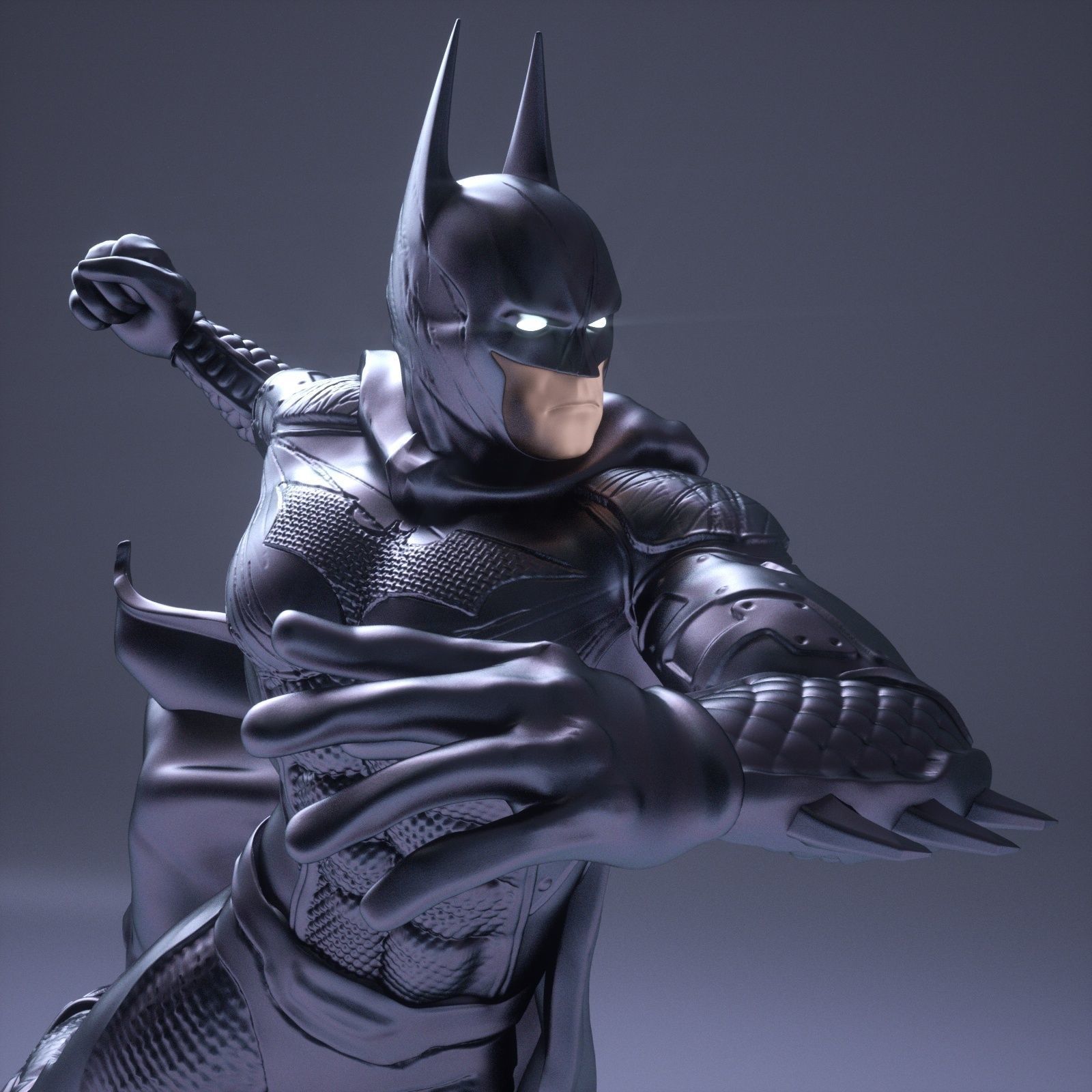 BATMAN Battle Pose 3D print model_28