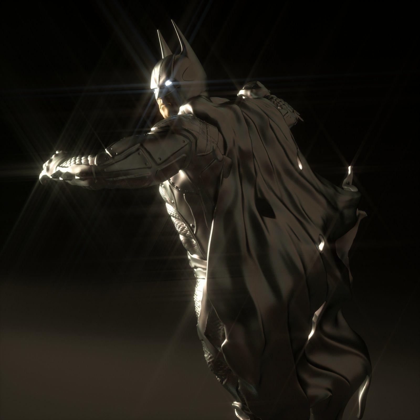 BATMAN Battle Pose 3D print model_29
