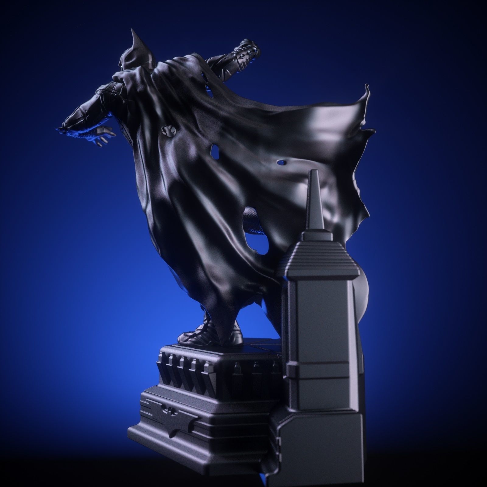 BATMAN Battle Pose 3D print model_18