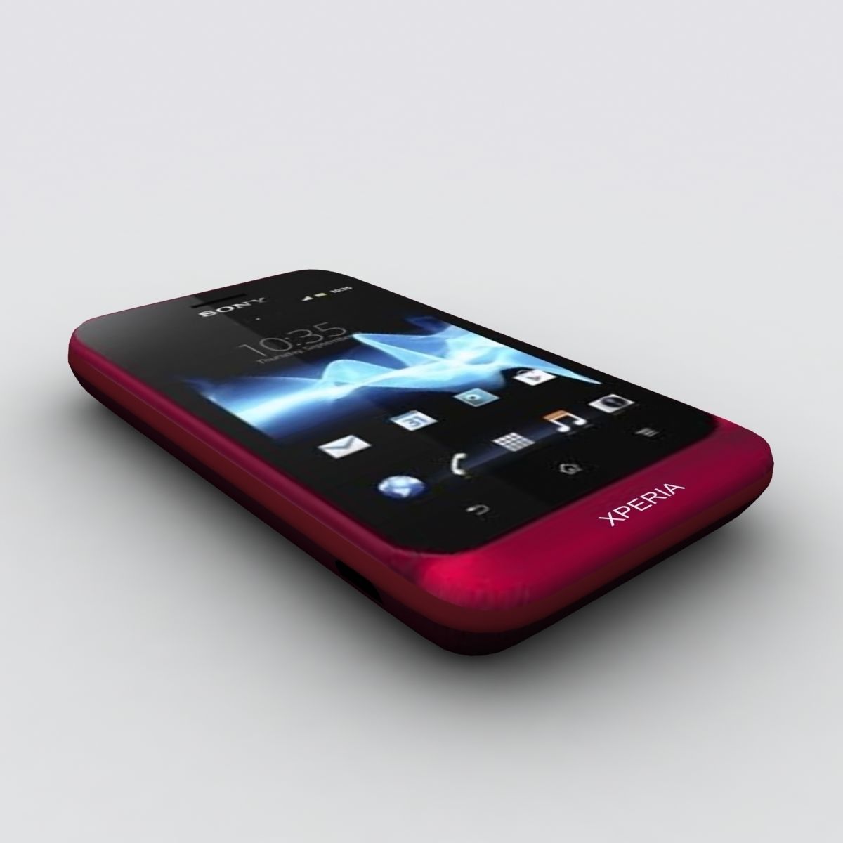Sony Xperia Tipo Red 3D model_3