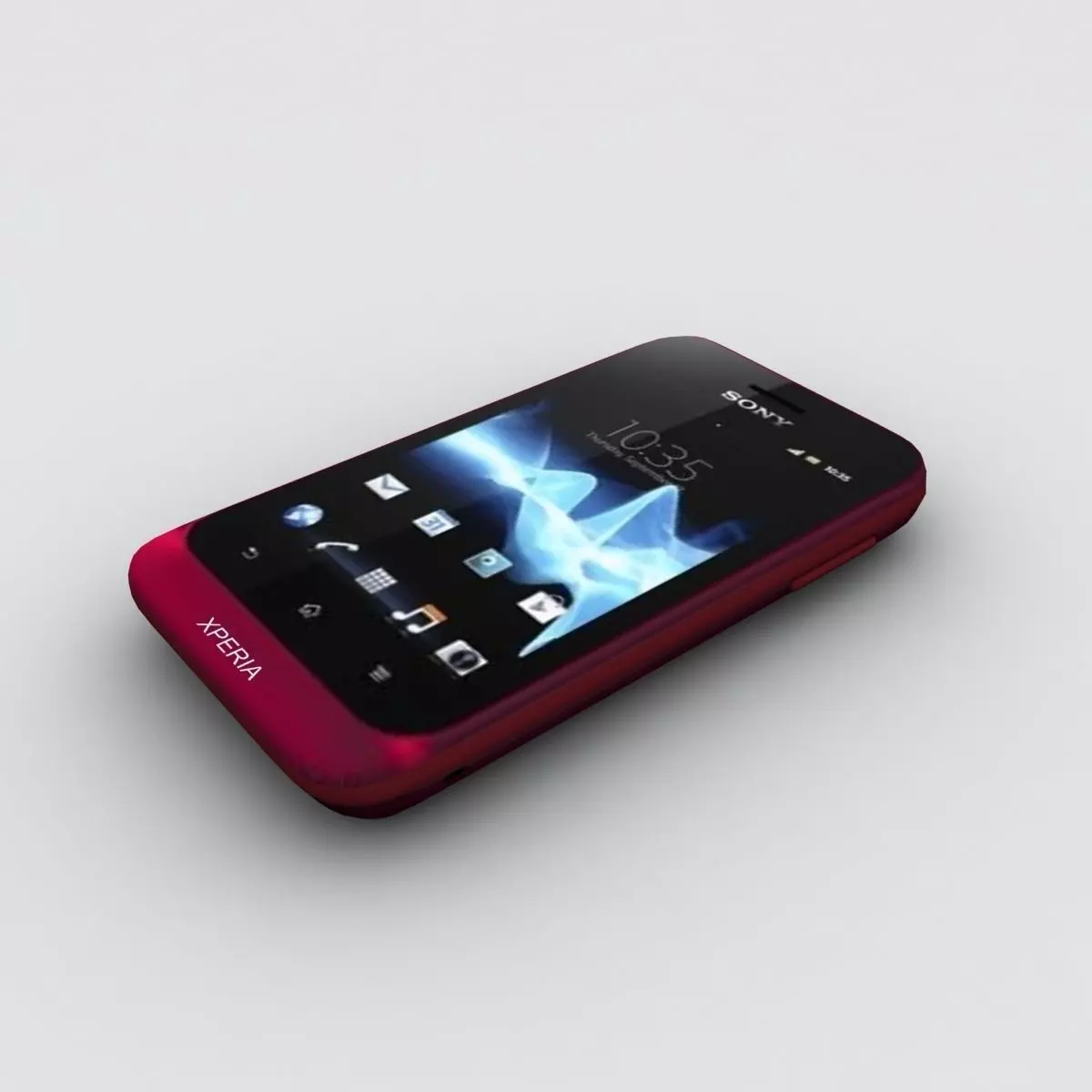 Sony Xperia Tipo Red 3D model_0
