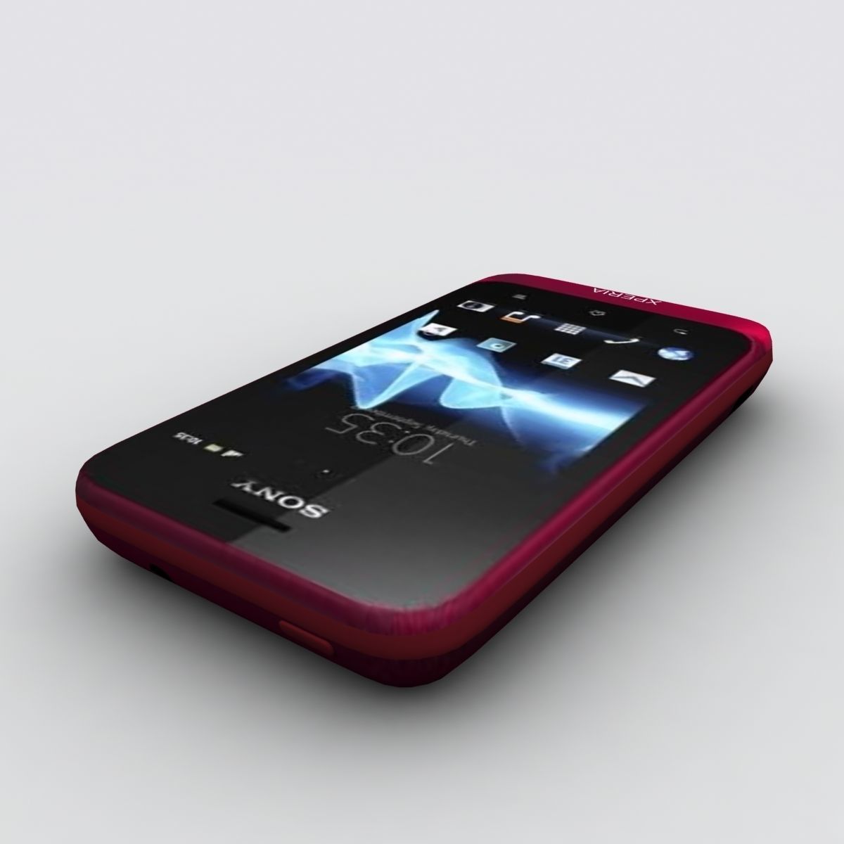 Sony Xperia Tipo Red 3D model_2