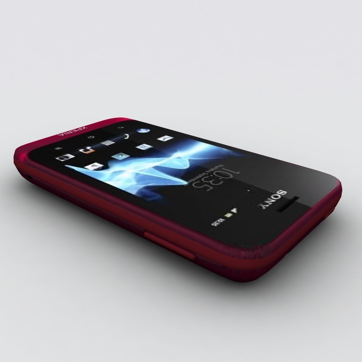 Sony Xperia Tipo Red 3D model_1