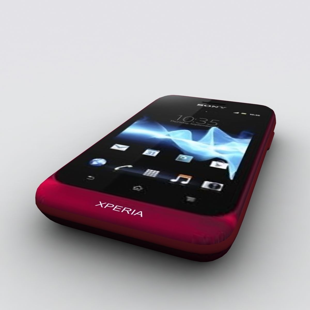 Sony Xperia Tipo Red 3D model_4