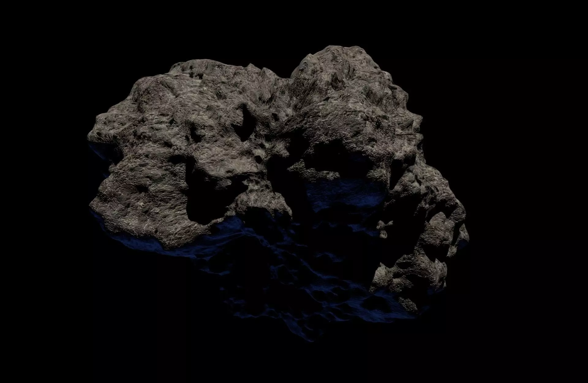 Asteroid Space Meteor Rock 3D model