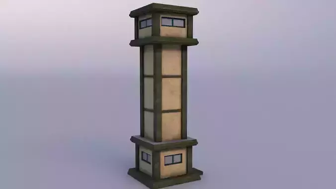 Watchtower 03 Low-poly 3D model