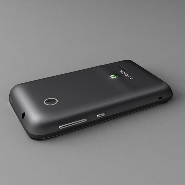 Sony Xperia tipo dual black 3D model_6