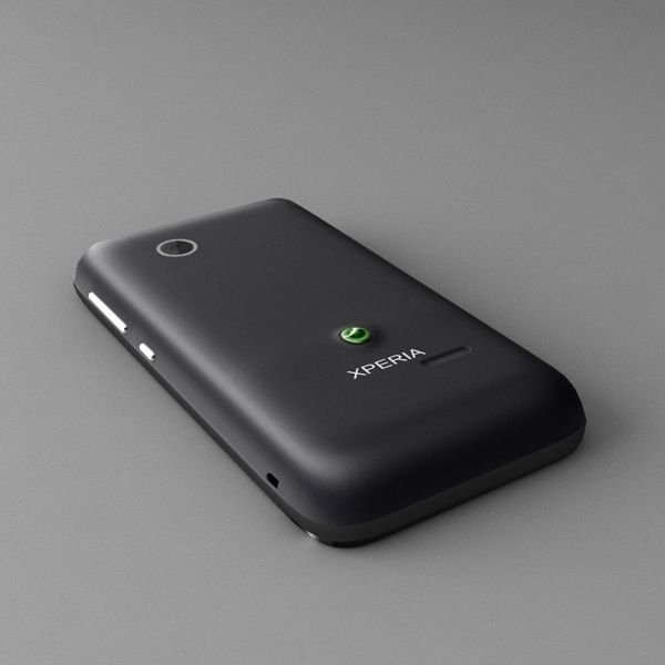 Sony Xperia tipo dual black 3D model_7