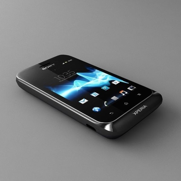 Sony Xperia tipo dual black 3D model_3
