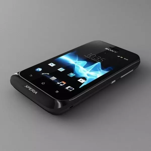 Sony Xperia tipo dual black 3D model_0