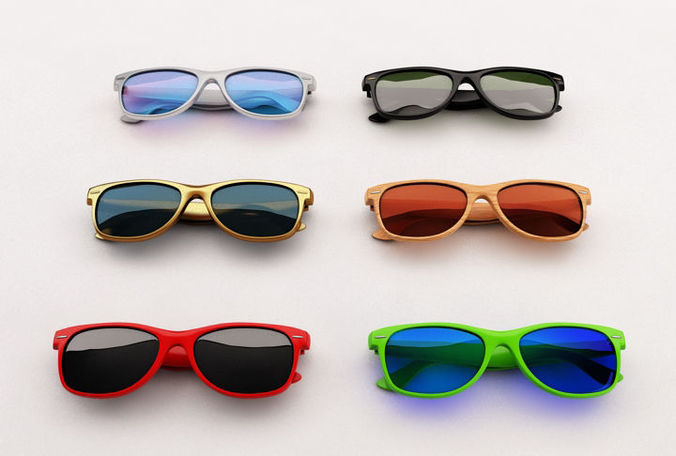 SUNGLASSES two Low-poly 3D model