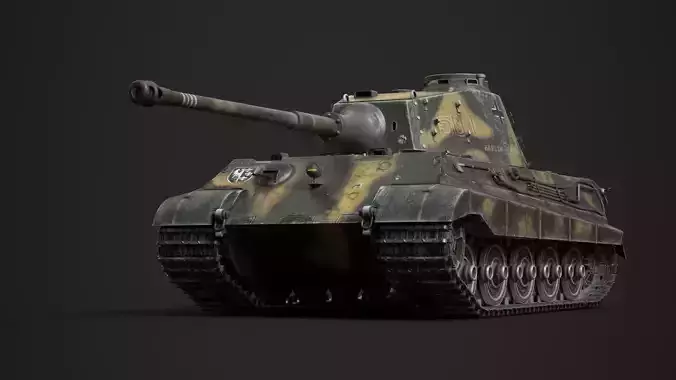 tiger 2 tank 3D model